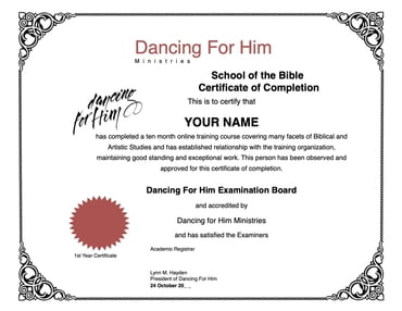 BIBLE SCHOOL ENROLLMENT - Online Course