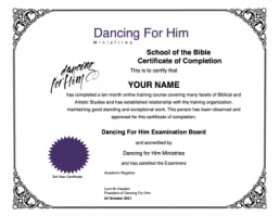 Dancing For Him School of the Bible - NEHEMIAH STUDY