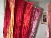 Hand-Dyed Silk Flags (Set of 2) - Scroll down to see video...