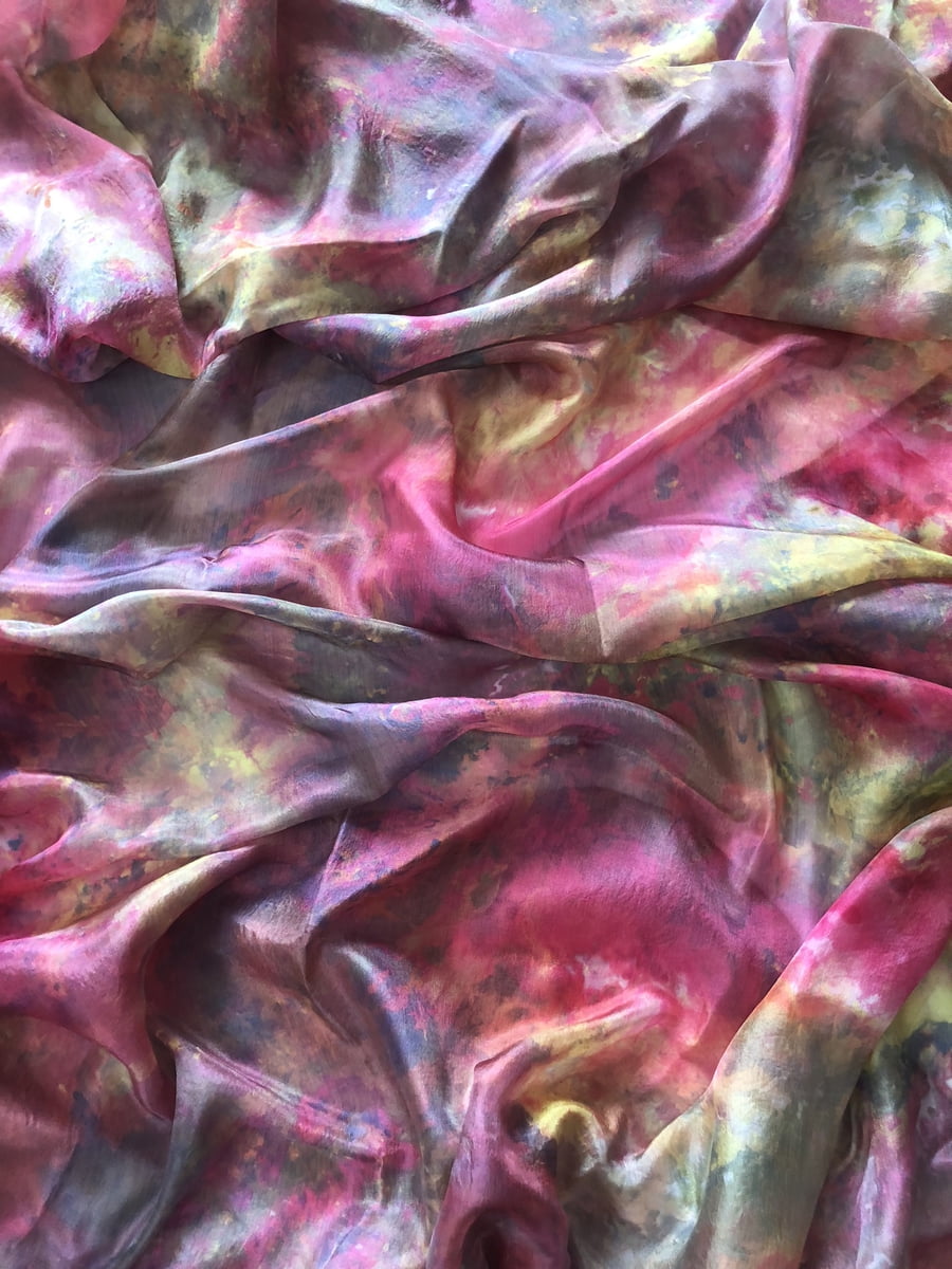 ROYAL PURPLE Hand Dyed Silk Velvet Fabric